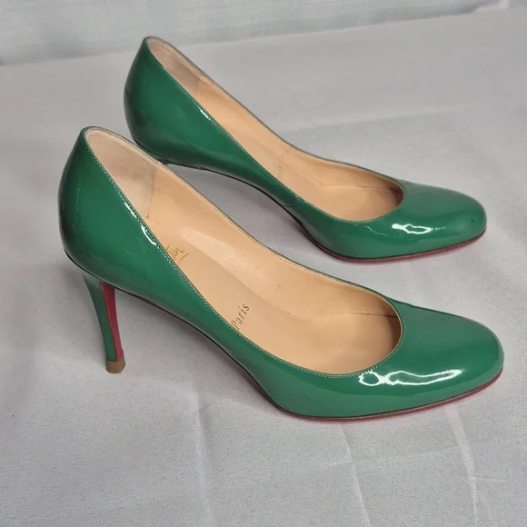 Christian Louboutin Green Patent Leather Classic Pumps EUR 36/US 6 - Picture 7 of 17
